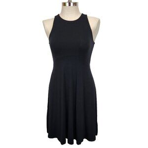 Athleta Santorini Thera Dress S‎ Black Sleeveless Short Fit & Flare 531173